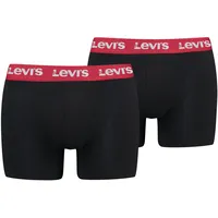 Levi's LEVIS Boxershorts rot / schwarz / weiß L 2er Pack