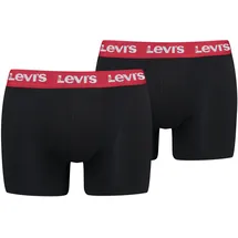 Levi's LEVIS Boxershorts rot / schwarz / weiß L 2er Pack