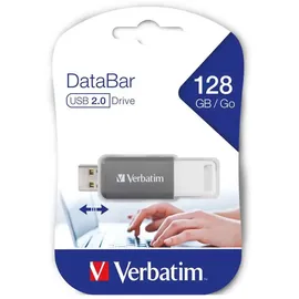 Verbatim DataBar USB 2.0 Drive USB-Stick 128GB Grau 49456 USB-A (USB 2.0)