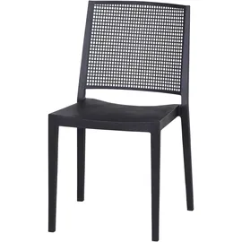 Siena Garden Stapelstuhl-Set Square 4-teilig Anthrazit