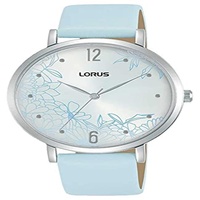 Lorus Damen Analog Quarz Uhr mit Leder Armband RG297TX9