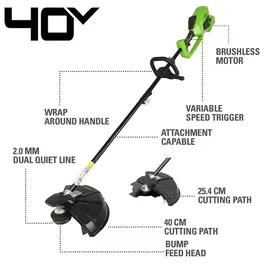 Greenworks GD40BCK4 inkl. 1 x 4,0 Ah