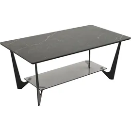 Paroli Couchtisch PAROLI Schwarz Marmor 110 x 42 x 60 cm