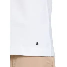 Betty & Co Damen Casual-Shirt mit Strass L, White/Mint - L