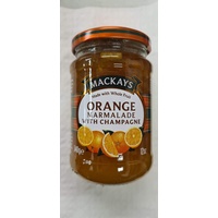 Orange Marmelade mit Champagner 340g Mackays geeignet für Vegetarier, Vegan, Glutendiät