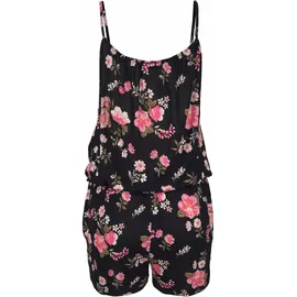 LASCANA Overall LASCANA, Damen, Gr. 36, N-Gr, bunt (bedruckt), Jersey, Obermaterial: 100% Viskose, geblümt, figurumspielend kurz, Rundhals, Overalls Overall, mit Spaghettiträgern und Blumenmuster, sommerlicher Jumpsuit
