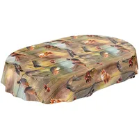 ANRO Wachstuch Tischdecke abwaschbar Wachstuchtischdecke Wachstischdecke Jagt Wild Jäger