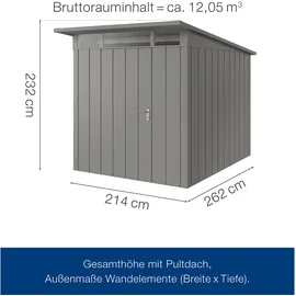 hörmann stauraumsysteme Juno 2,14 x 2,62 m Grau