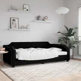 vidaXL Tagesbett 90 x 190 cm Schwarz
