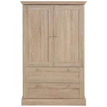 OTTO home Drehtürenschrank Binz 84 x 130 x 35 cm Weiß/Braun