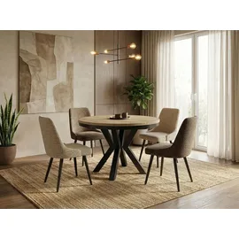 WFL GROUP Clara Ø 100 cm braun