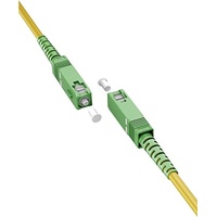 Goobay 59638 Glasfaserkabel FTTH, OS2 Gelb Simplex, 1 m