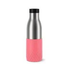 EMSA Bludrop Sleeve Trinkflasche, 0,5 Liter N3110800 , 1 Trinkflasche, Farbe: Koralle