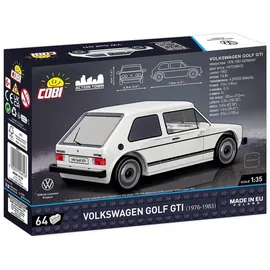 Volkswagen 3B1099320D084 - Bausatz Modellauto Miniatur VW Golf 1 GTI weiß 1:35