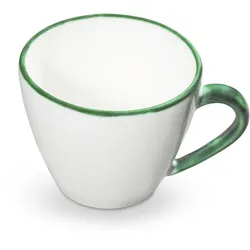 Gmundner Keramik Grüner Rand, Cappuccino Tasse 0,16 Liter