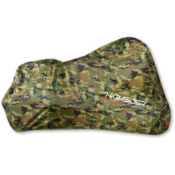 HIGHSIDER Motorrad Abdeckplane camouflage, outdoor, schwarz-grau-weiss-grün-mehrfarbig, Größe XL