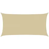 vidaXL Sonnensegel Beige 2 x 6 m HDPE