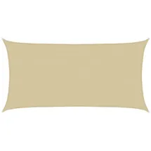 vidaXL Sonnensegel Beige 2 x 6 m HDPE