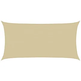 vidaXL Sonnensegel Beige 2 x 6 m HDPE
