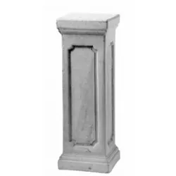 Casa Padrino Barock Deko Säule Grau 27 x 27 x H. 76 cm - Prunkvolle Beton Säule im Barockstil