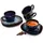 sänger Tokio Espressotassen Set 8-tlg. blau-schwarz