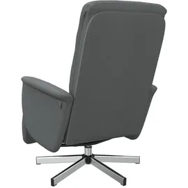 vidaXL Relaxsessel mit Fußteil Dunkelgrau Stoff