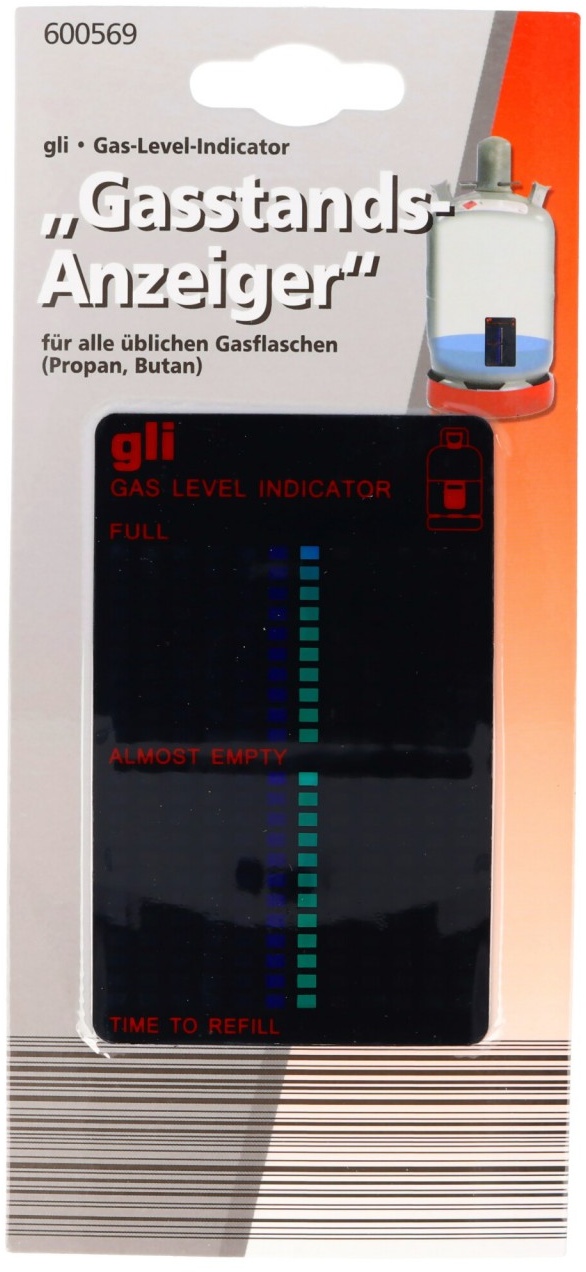 GLI Gasflaschen-Füllstandsanzeige, Gas Level Indikator wiederverwendbar und für alle üblichen Gasflaschen geeignet Propan, Butan