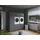 laundreezy Mehrzweckschrank-Set 186 x 200 x 68 cm Grau