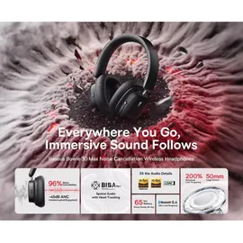 Baseus Bowie 30 Max Kopfhörer Schwarz