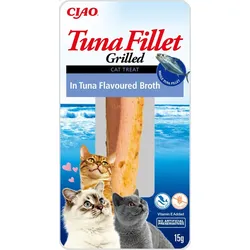 INABA Thunfischfilet für Katzen - Thunfisch in Thunfischbrühe 15g (Rabatt für Stammkunden 3%)