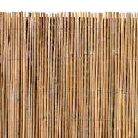 Bambusmatte Bambus Sichtschutz 1,2x4 m Sichtschutzmatte Windschutz