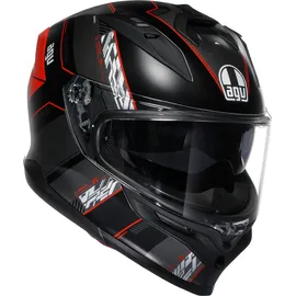 AGV K7 Kyber E2206 Mplk Integralhelm - Matt Black / Red - S