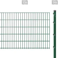 Arvotec Doppelstabmattenzaun ESSENTIAL 103 zum Einbetonieren, (Set, 27-St), Zaunhöhe 103 cm, Zaunlänge 2 - 60 m grün 26 m x 103 cm