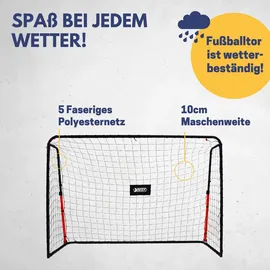 Best Sporting Fußballtor Schwarz/Rot 213 x 153 x 76 cm