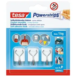 tesa Powerstrips Klebehaken für max. 1,0 kg, 3 St.