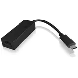 Icy Box USB-C zu Gigabit Ethernet LAN Adapter Schwarz