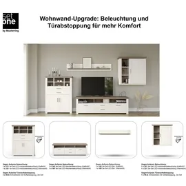 Set One by Musterring Wohnwand »York« Set, 4 Stk. tlg. set one by Musterring weiß