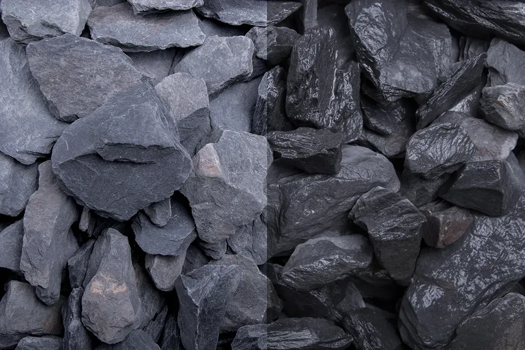GSH Canadian Slate Schiefersplitt Schwarz 30-60 mm