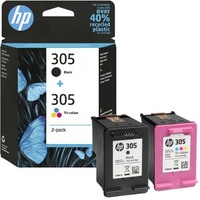 HP Tinte 305 Multipack 6ZD17AE, 3YM61AE + 3YM60AE, schwarz + color