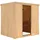 Karibu Sauna Fanja - 68 mm Systemsauna - 230 Volt Plug & Play-Ohne Ofen-Ohne Dachkranz-Ganzglastür in Graphit-Optik