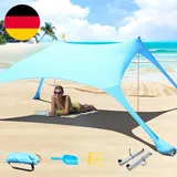 Strandzelt, Pop-Up, 2X2.1 M, LSF 50, Lycra, Sonnenschutz, Für Den Außenbereich,