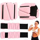 Gewichtsmanschetten Handgelenkgewichte Knöchelgewichte 2er-Set Gewichte Tragbare Gewichtsmanschetten für Beine und Arme (1 lb/1stk) Ankle Weights für Pilates, Yoga, Cardio Rosa