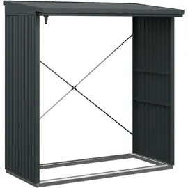 Hörmann Kaminholzregal Trend-V Typ 2 Metall 181 x 103 x 198 cm anthrazitgrau