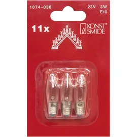 Konstsmide 1074-030 Top-Kerze 3 St. E10