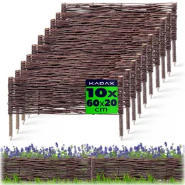 Kadax Palisade 60 x 20 cm 10 Stück braun