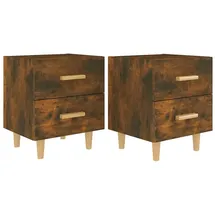 vidaXL Nachtschrank 2 Stk. 40 x 35 x 47,5 cm Braun