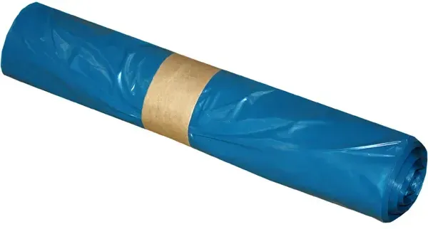 Müllsack blau 140 L 36 my (Typ 60) starkes LDPE Material, 800 x 1000 mm