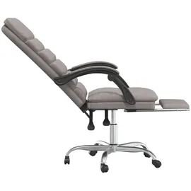 vidaXL Bürostuhl mit Massagefunktion Stoff Taupe