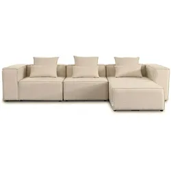Home Deluxe GmbH HOME DELUXE Sofa VERONA L - Farbe: Beige, Ausführung: L