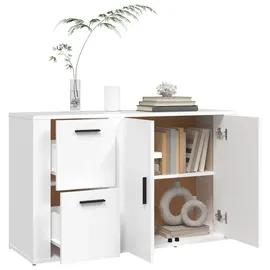 vidaXL Sideboard 100 x 33 x 59,5 cm weiß